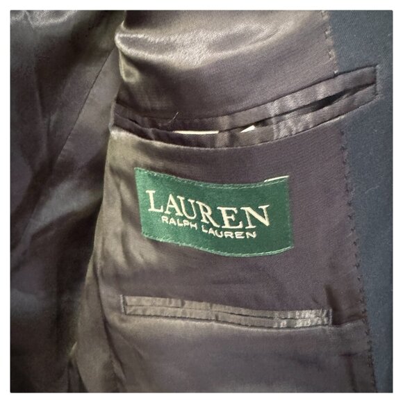 Lauren Ralph Lauren ladies 14R Navy Blazer‎ - missing buttons - Picture 2 of 2